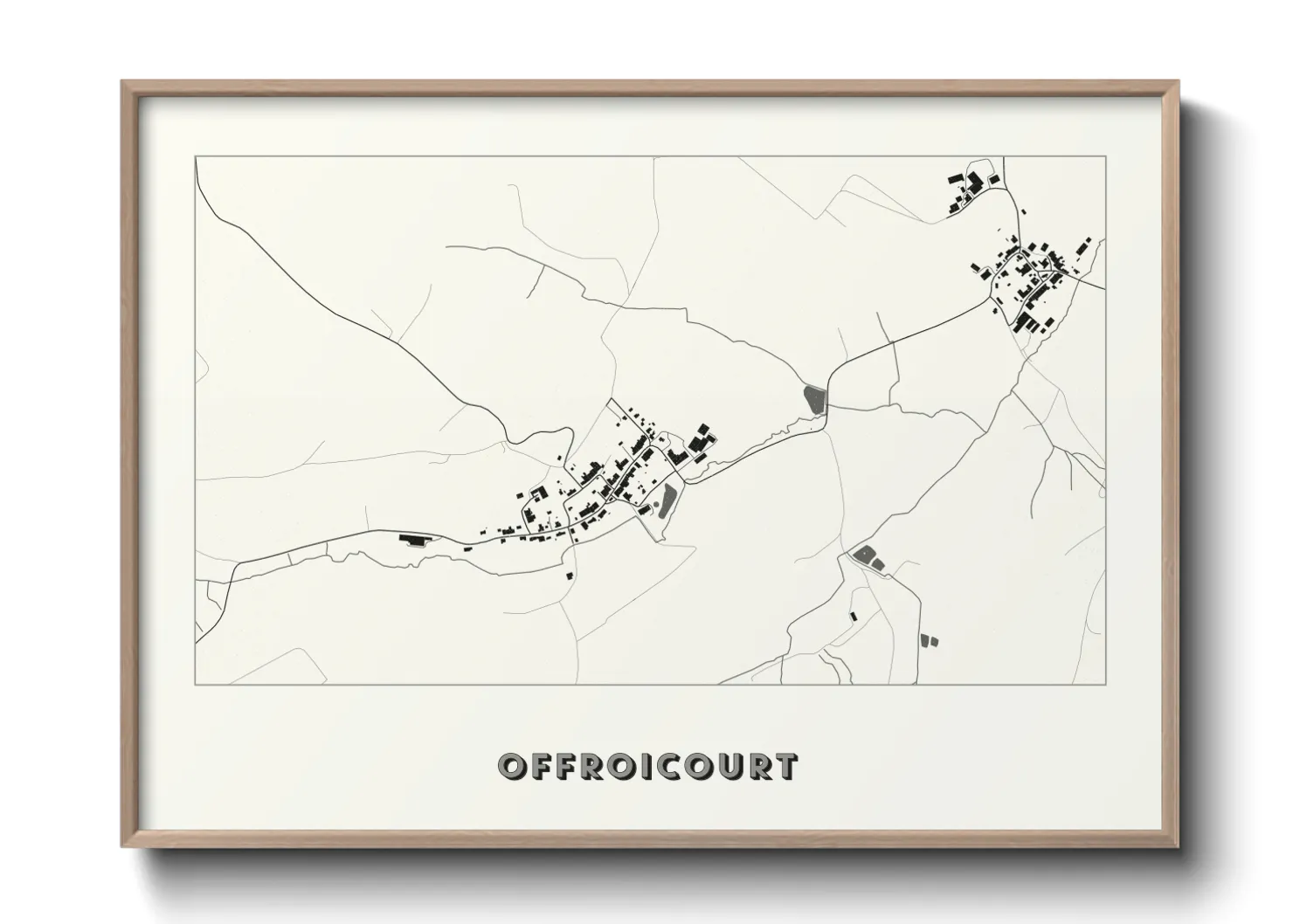 Une affiche de carte sur Offroicourt