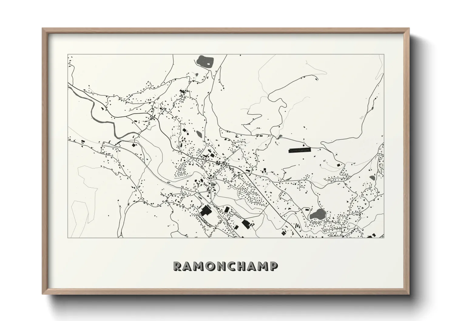 Une affiche de carte sur Ramonchamp