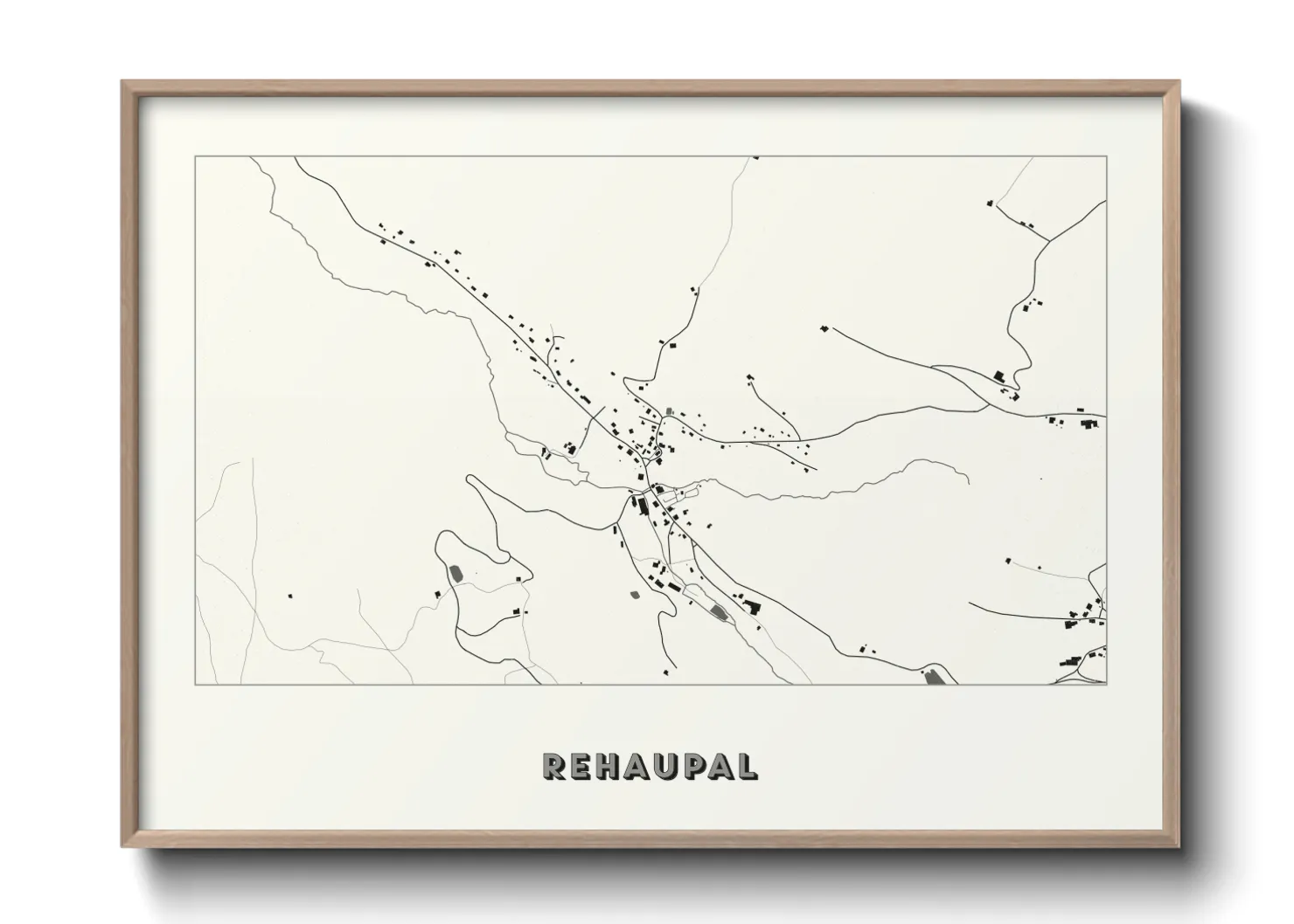 Une affiche de carte sur Rehaupal