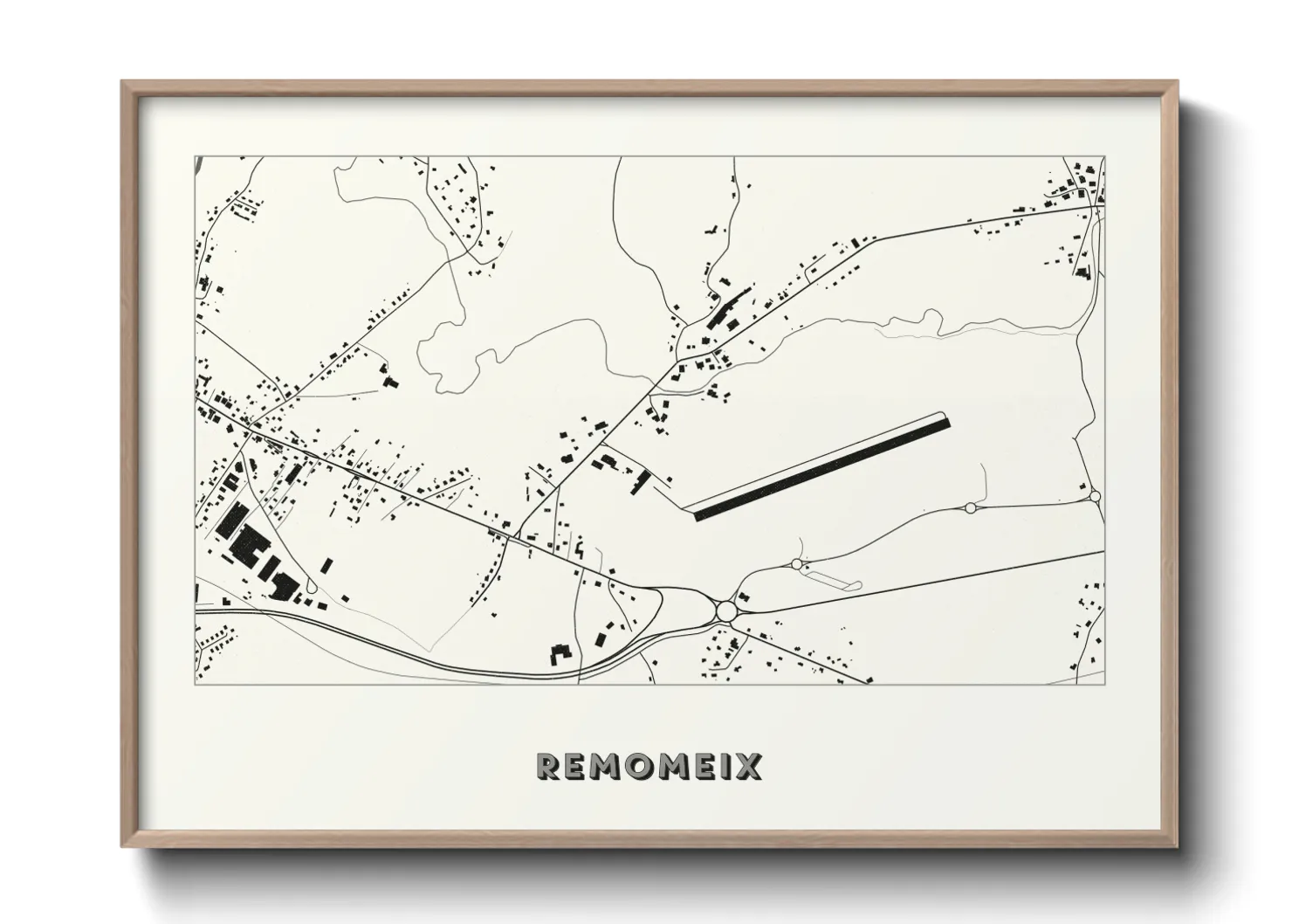 Une affiche de carte sur Remomeix