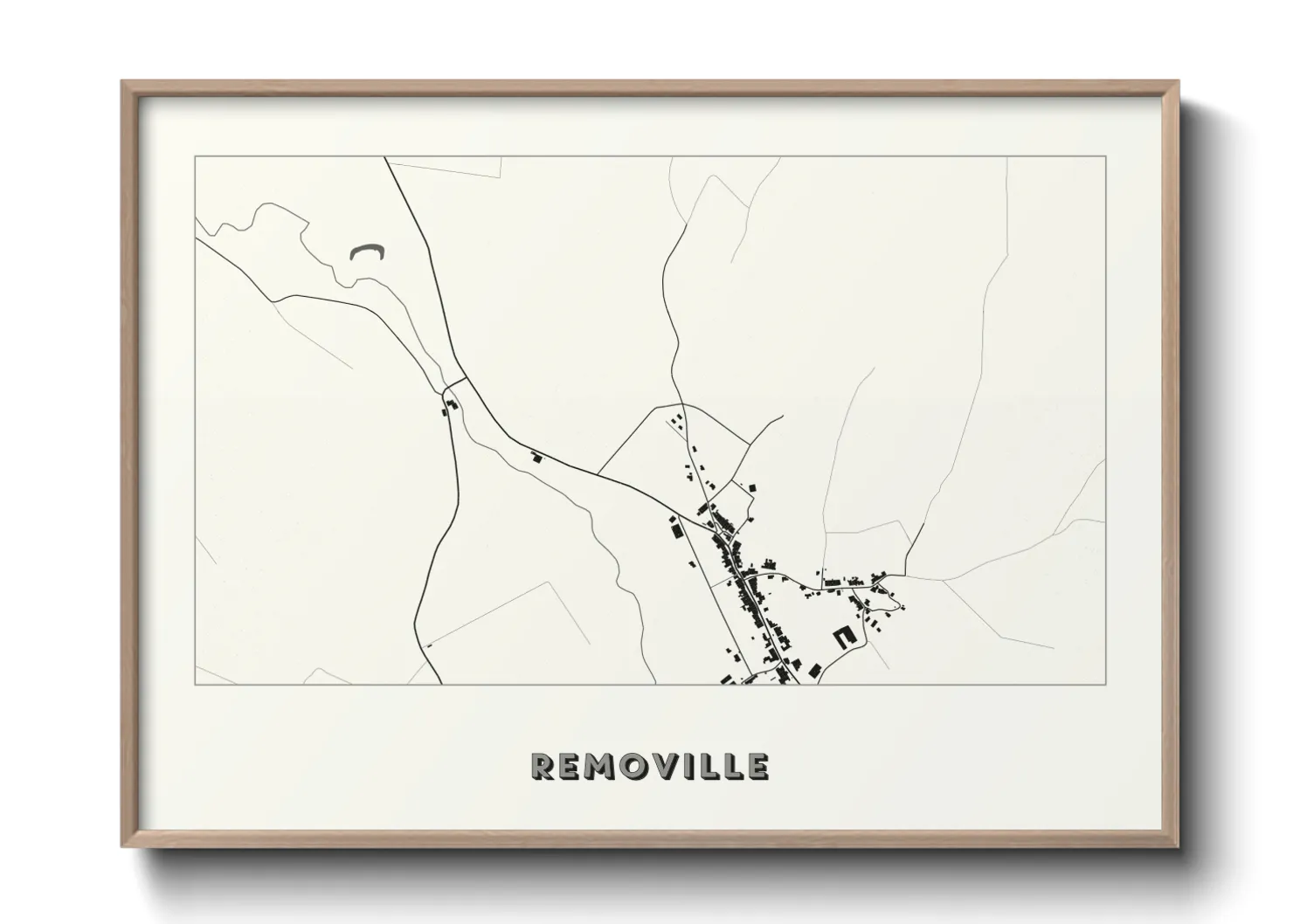 Une affiche de carte sur Removille