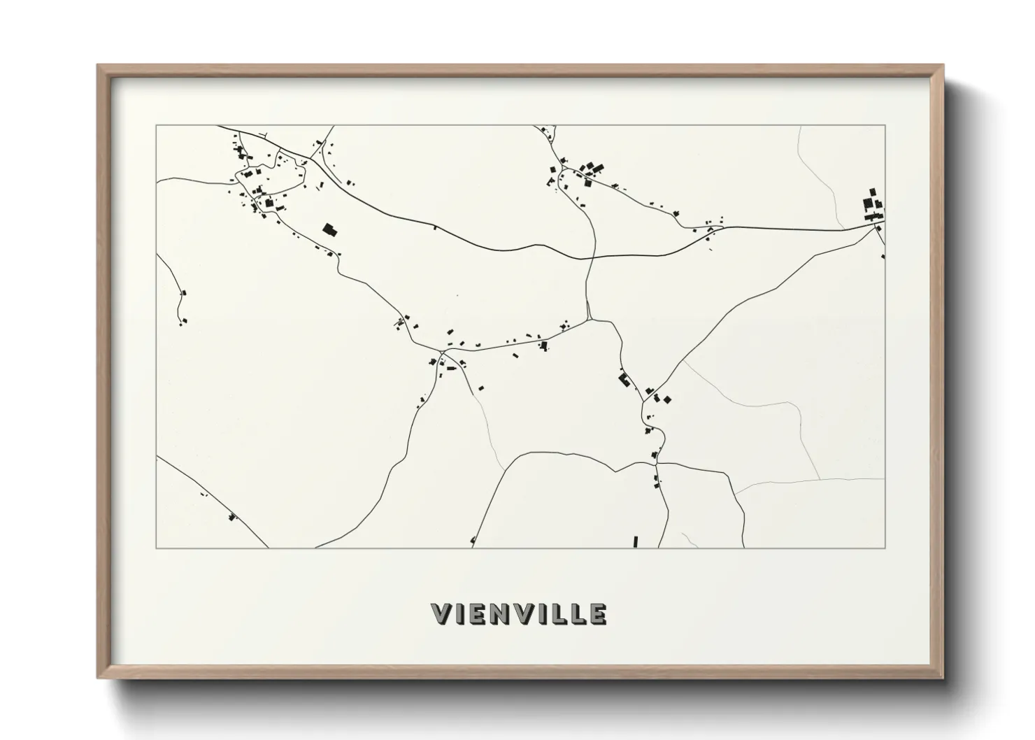 Une affiche de carte sur Vienville