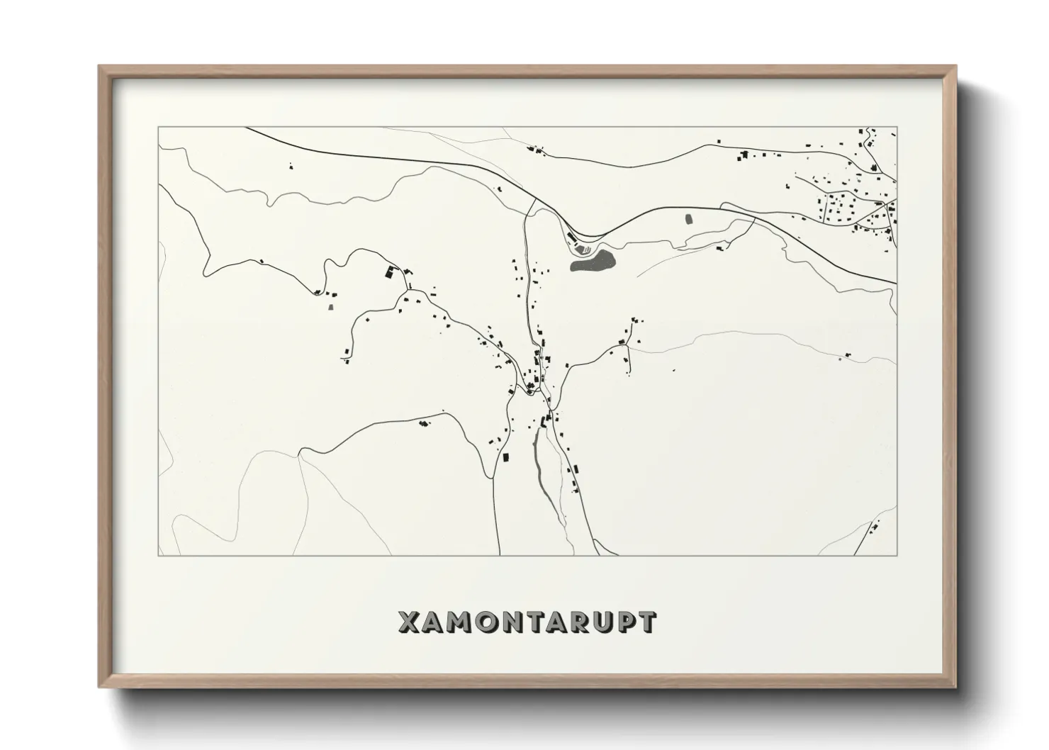 Une affiche de carte sur Xamontarupt