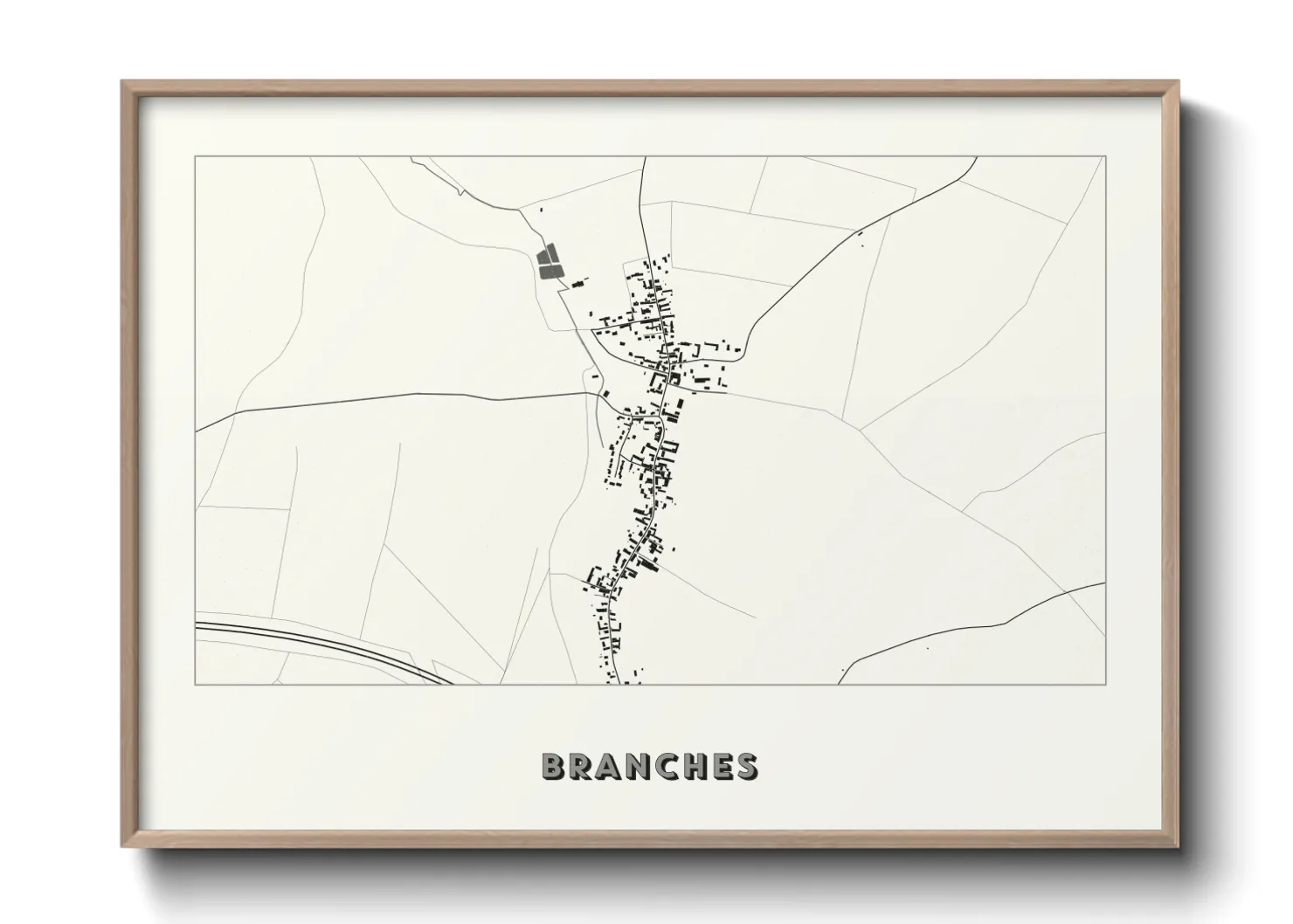 Une affiche de carte sur Branches