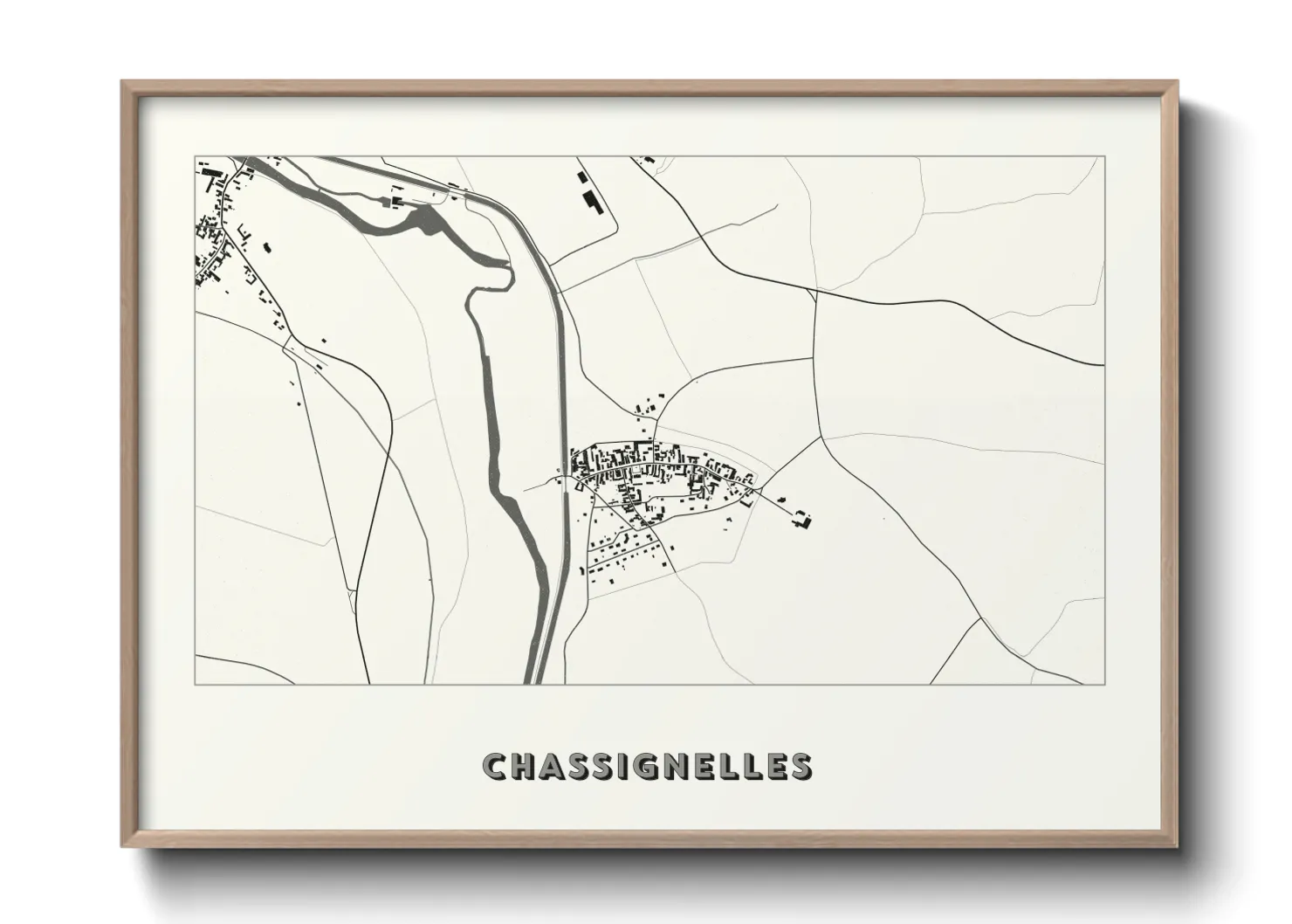 Une affiche de carte sur Chassignelles