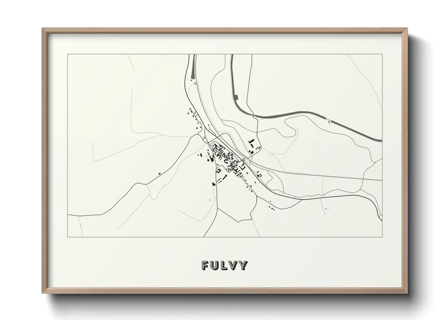 Une affiche de carte sur Fulvy