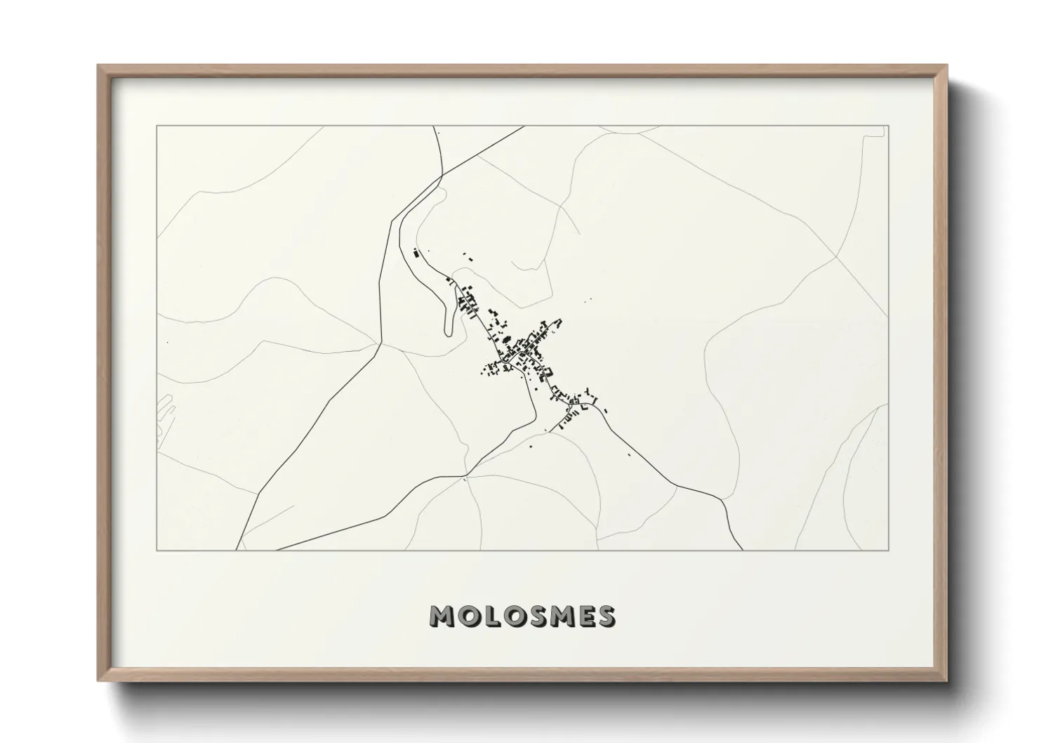 Une affiche de carte sur Molosmes