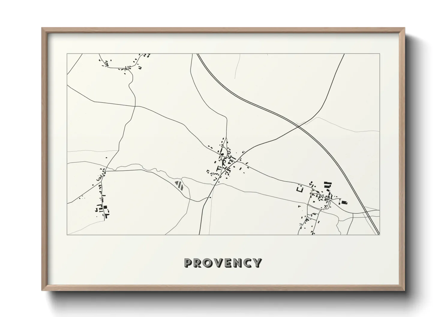 Une affiche de carte sur Provency