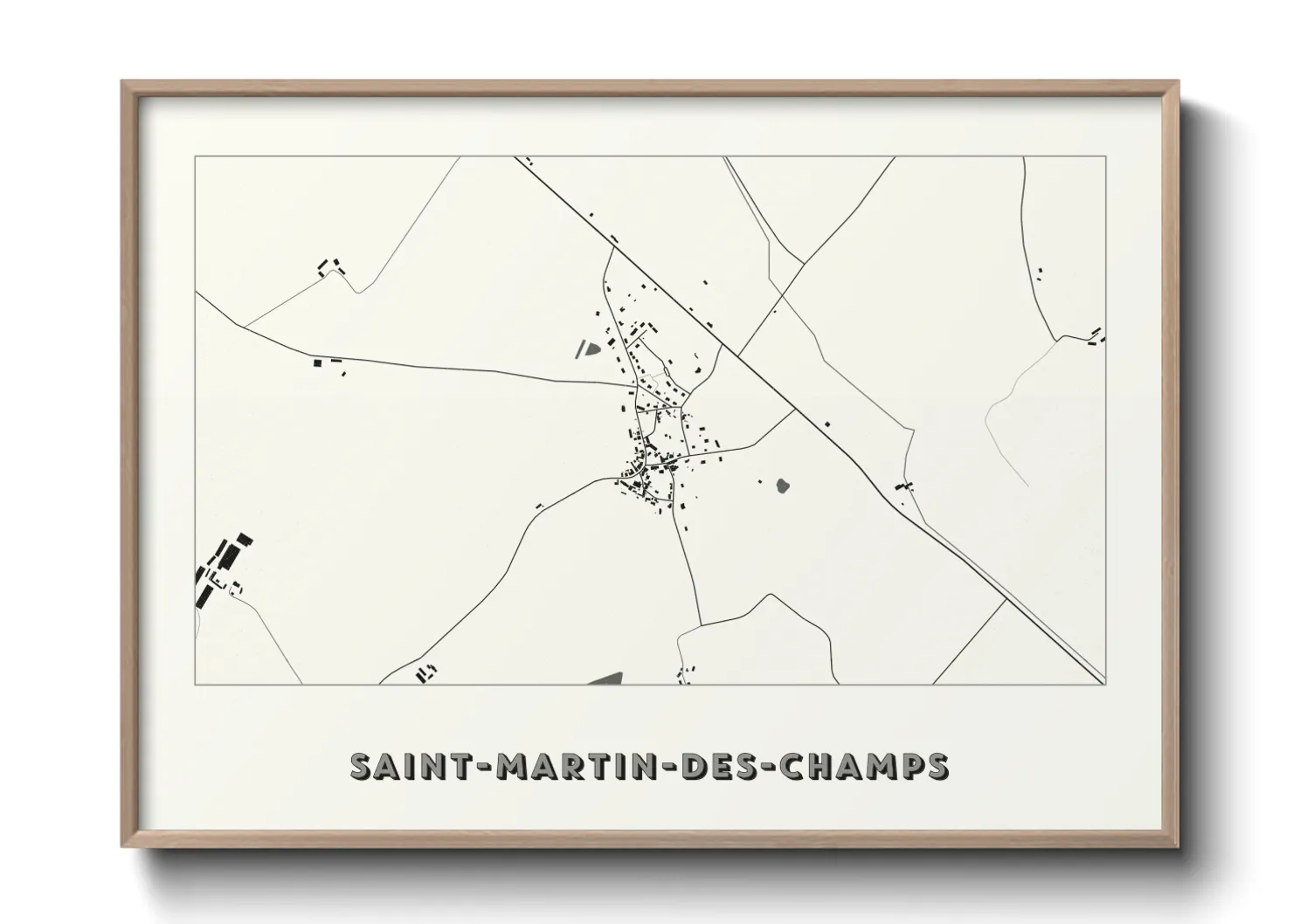 Une affiche de carte sur Saint-Martin-des-Champs