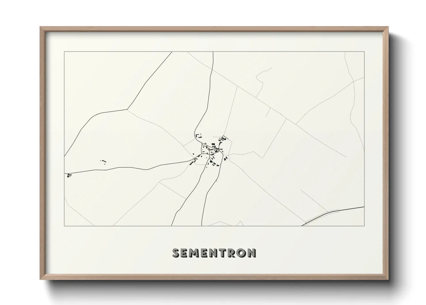 Une affiche de carte sur Sementron