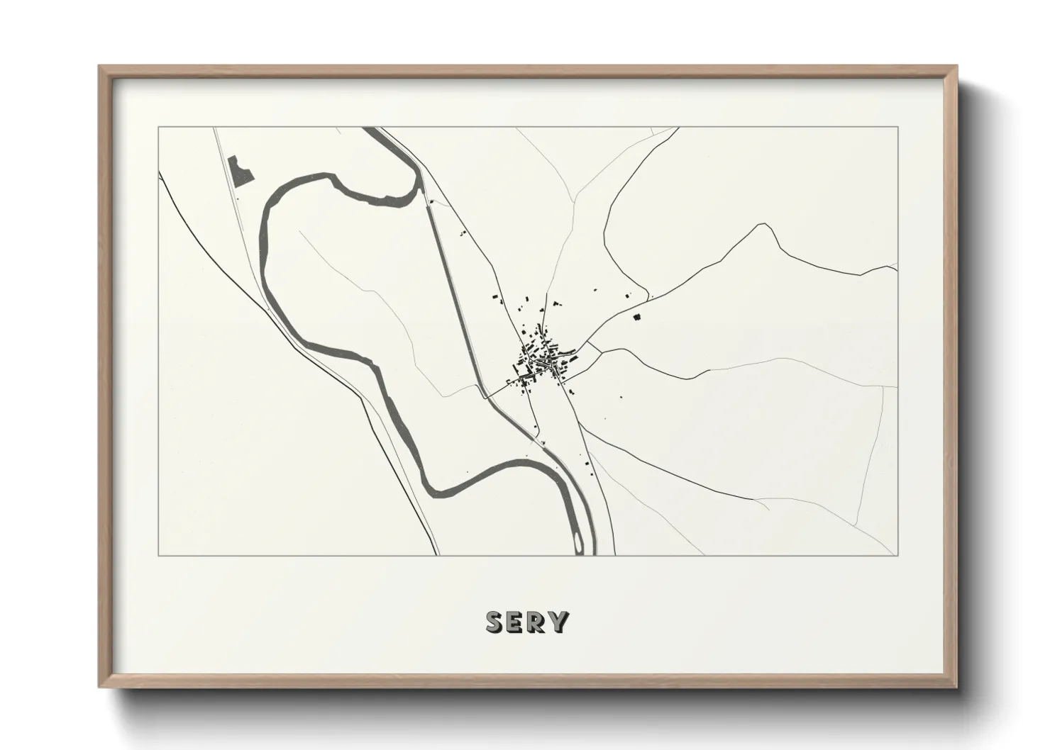 Une affiche de carte sur Sery