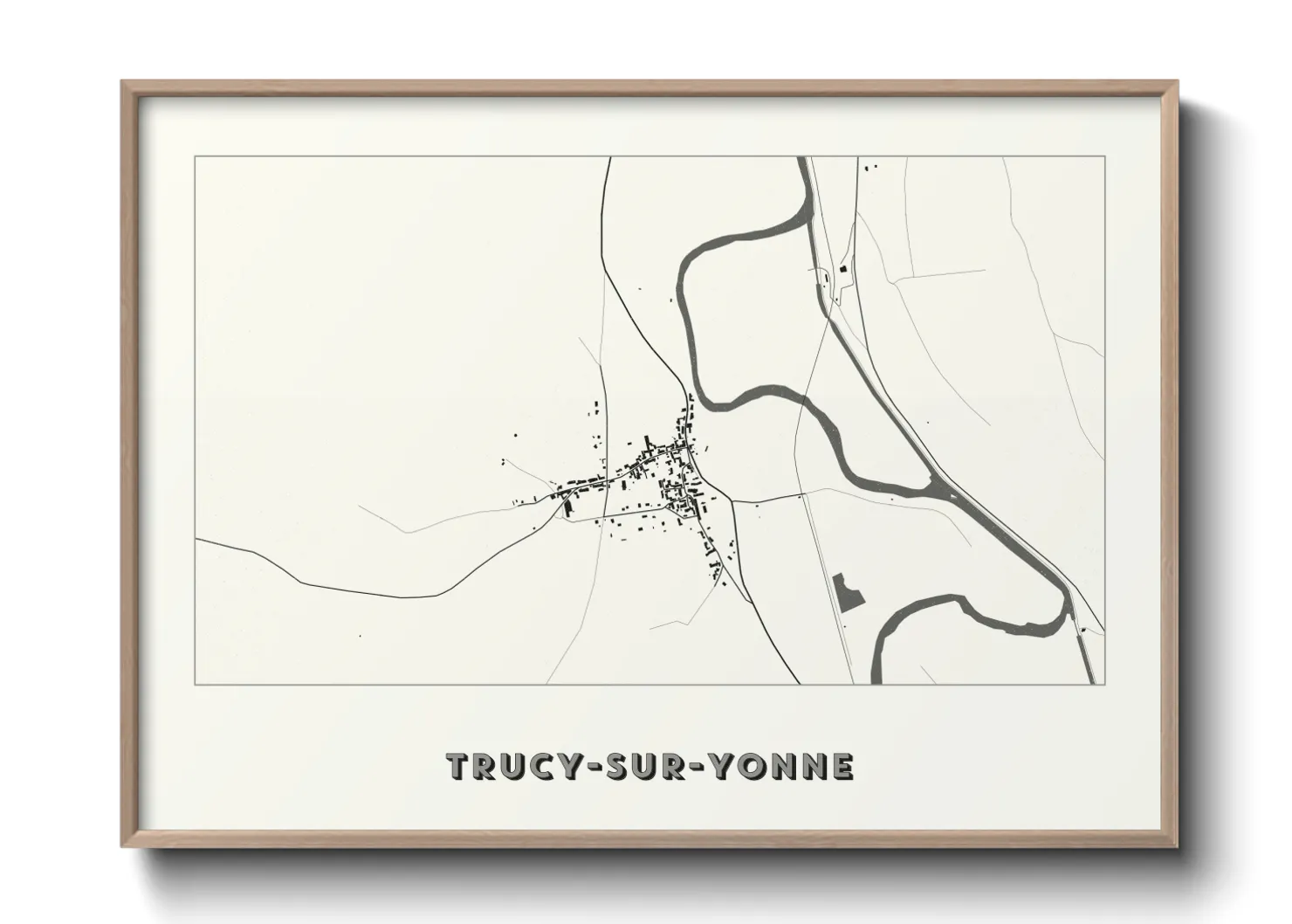 Une affiche de carte sur Trucy-sur-Yonne
