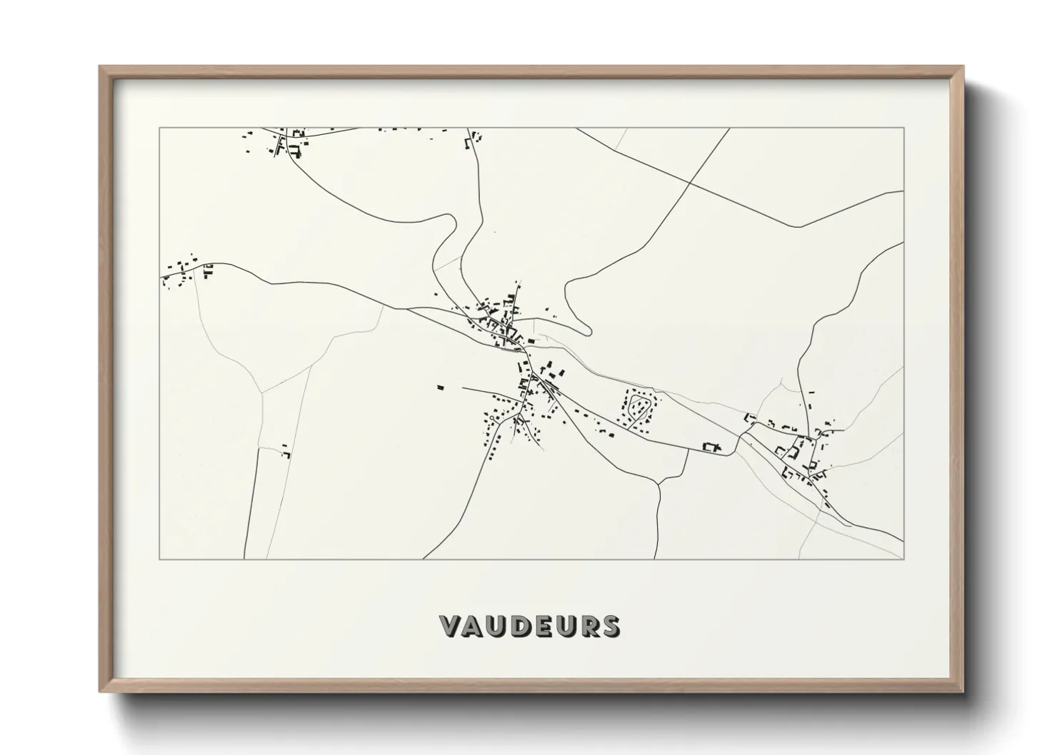 Une affiche de carte sur Vaudeurs