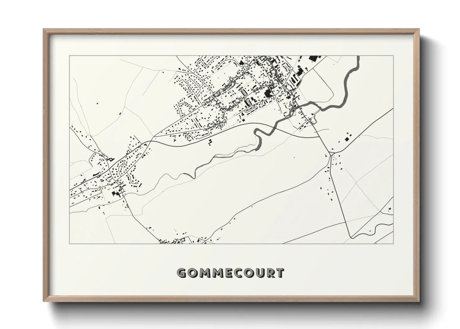 Une affiche de carte sur Gommecourt