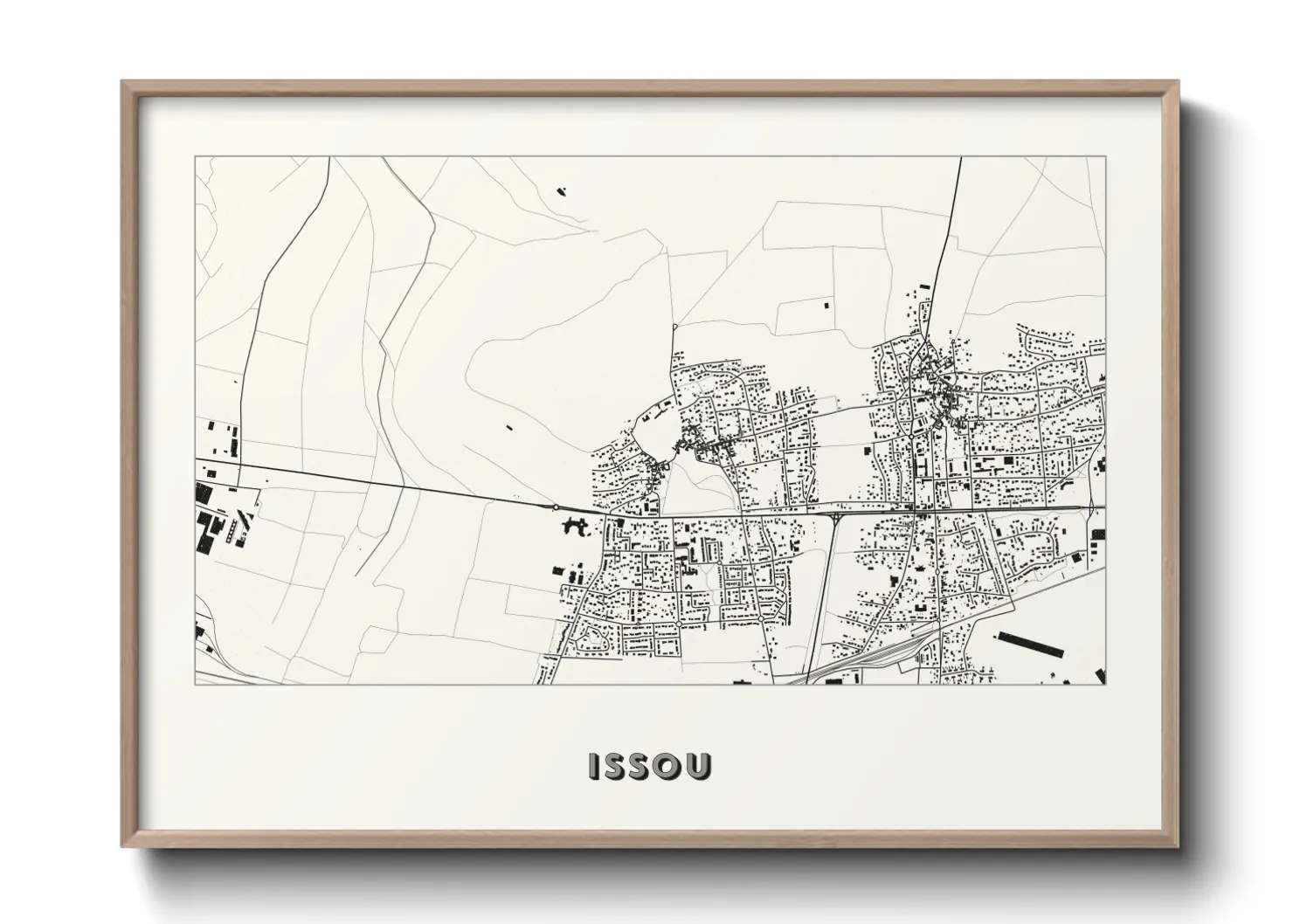 Une affiche de carte sur Issou