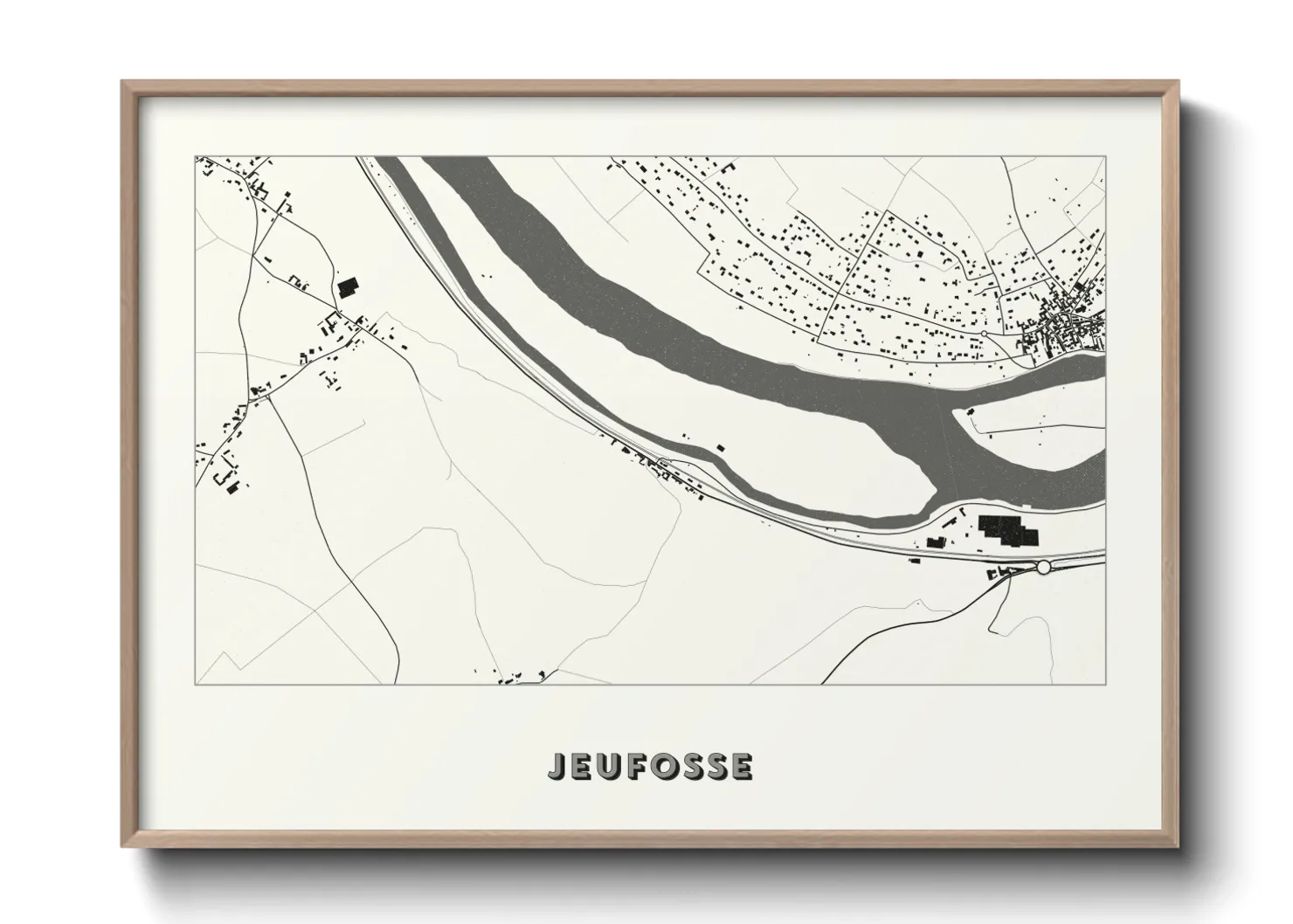 Une affiche de carte sur Jeufosse