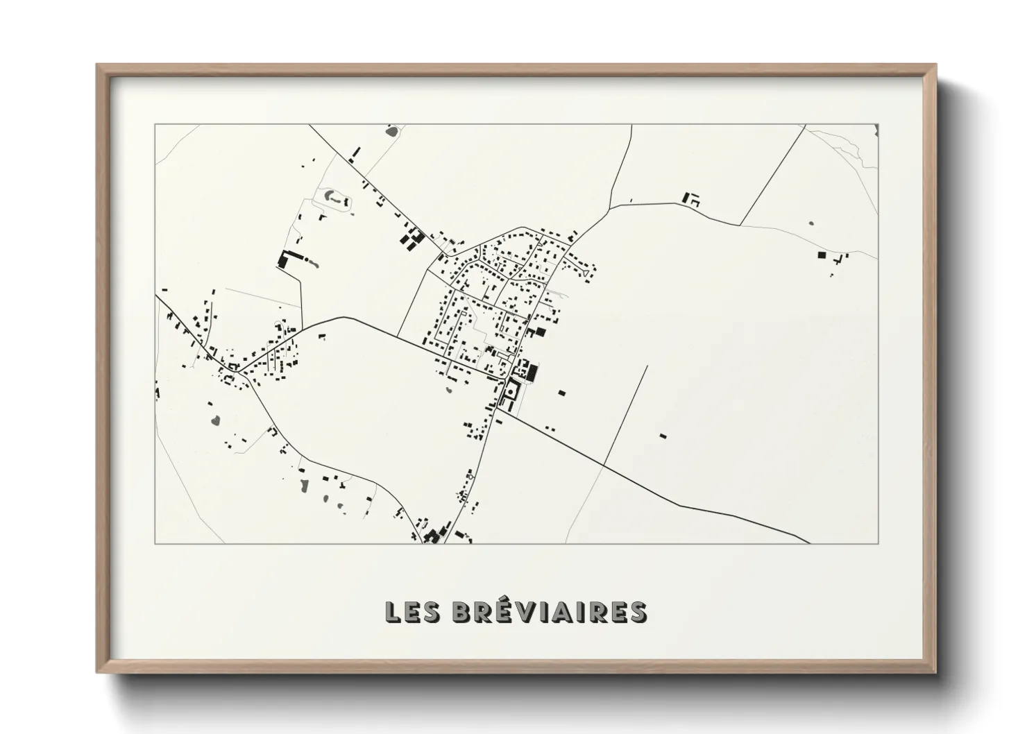 Une affiche de carte sur Les Bréviaires