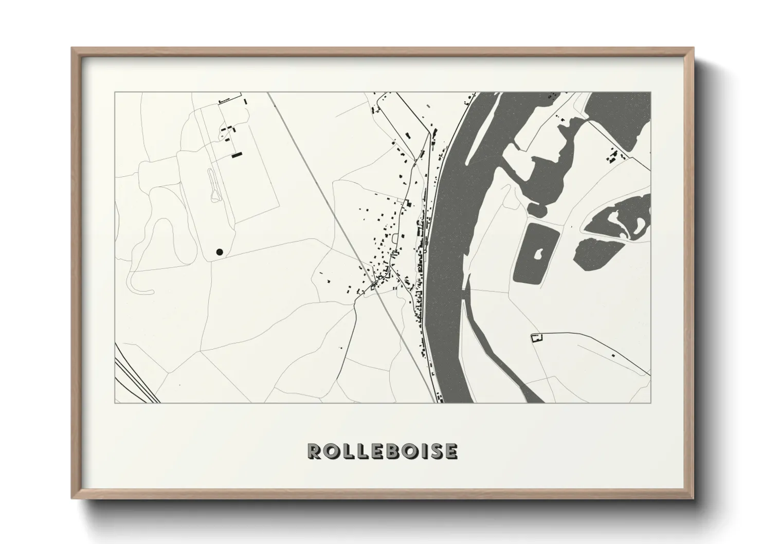 Une affiche de carte sur Rolleboise