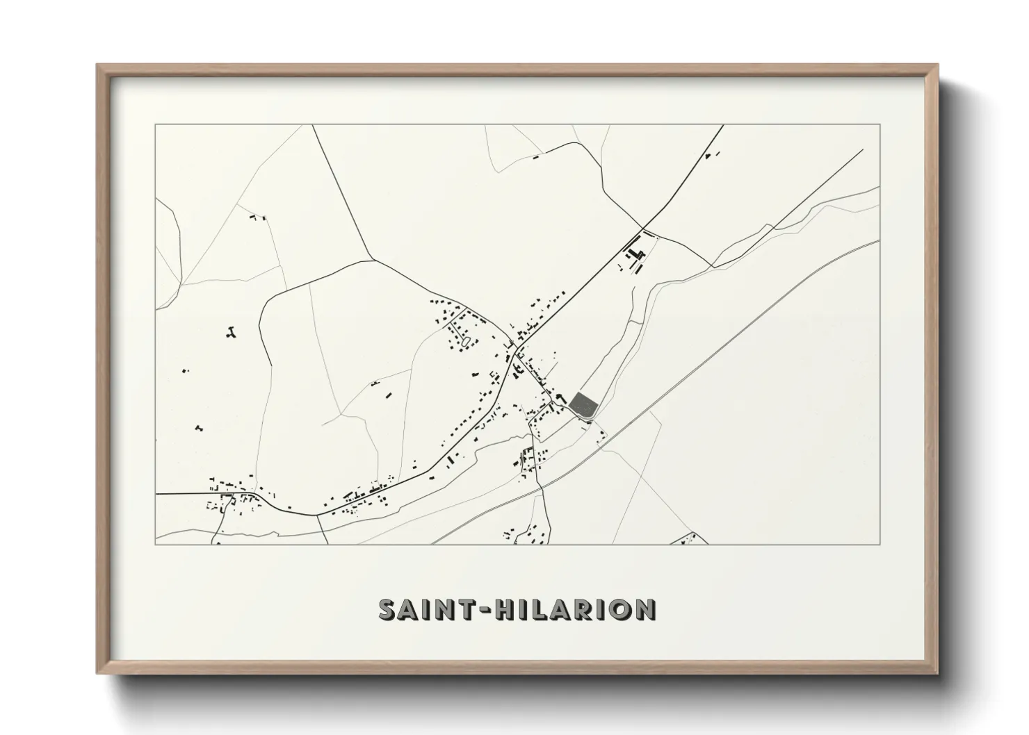 Une affiche de carte sur Saint-Hilarion