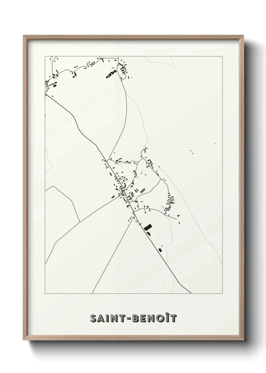 Un poster carteSaint-Benoît
