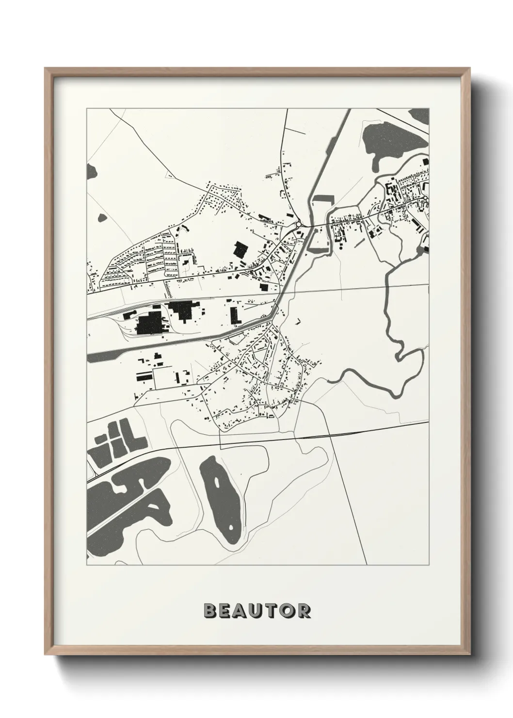 Une affiche de carte sur Beautor