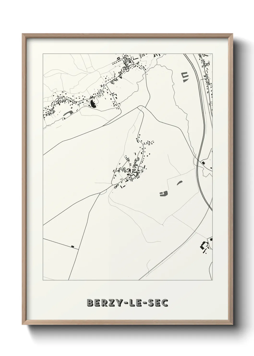 Un poster carteBerzy-le-Sec