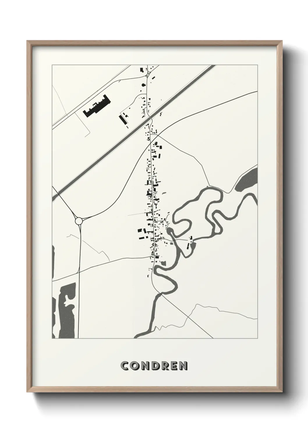 Une affiche de carte sur Condren
