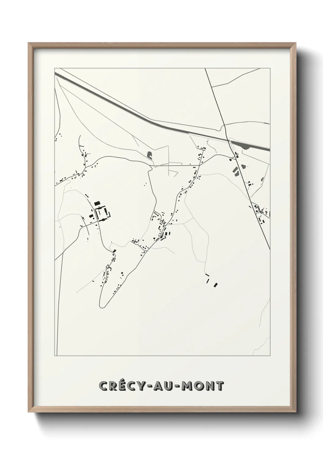 Un poster carteCrécy-au-Mont