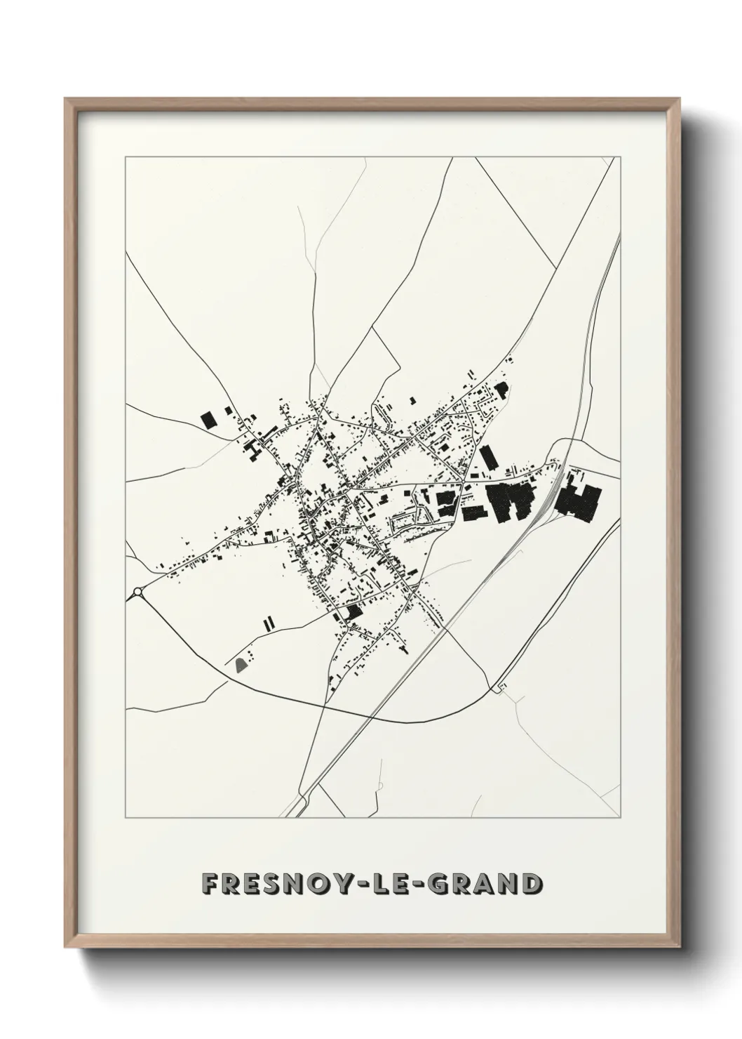 Un poster carteFresnoy-le-Grand