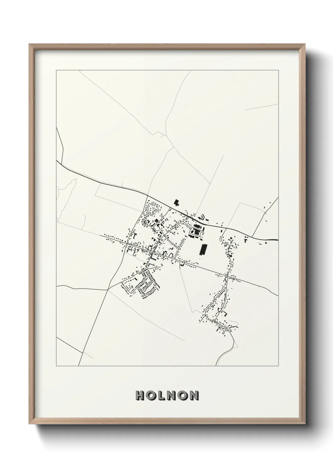 Une affiche de carte sur Holnon