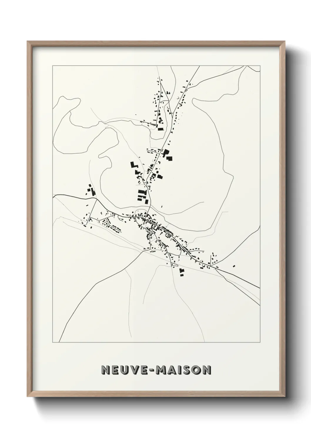 Un poster carteNeuve-Maison