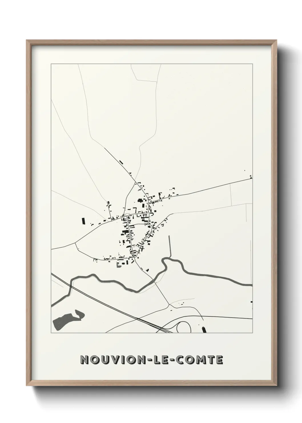 Un poster carteNouvion-le-Comte