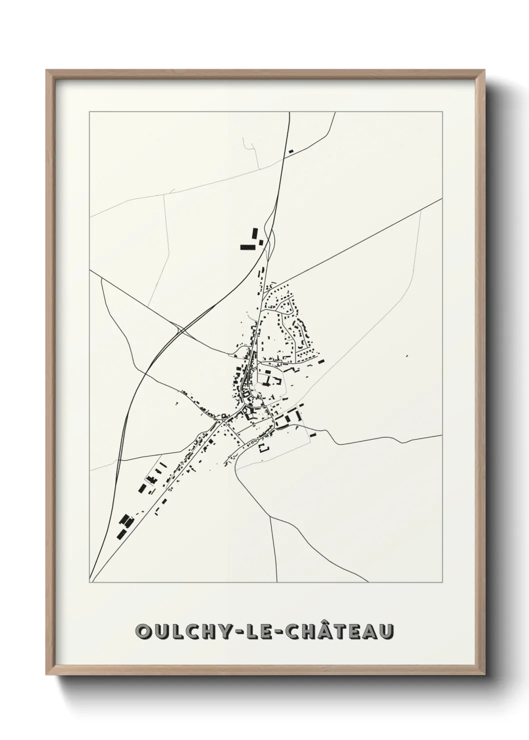 Un poster carteOulchy-le-Château