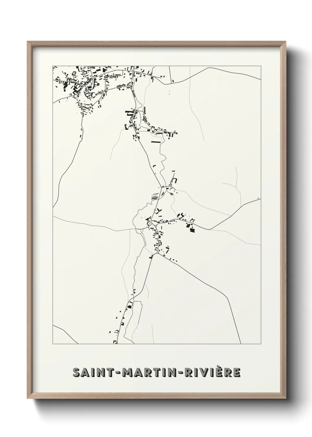 Un poster carteSaint-Martin-Rivière