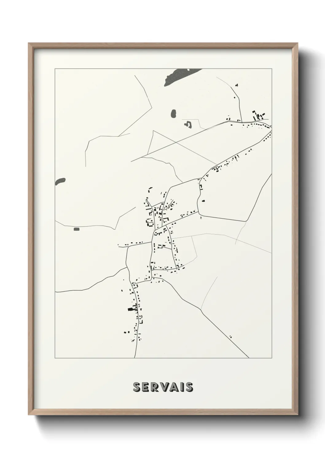 Une affiche de carte sur Servais