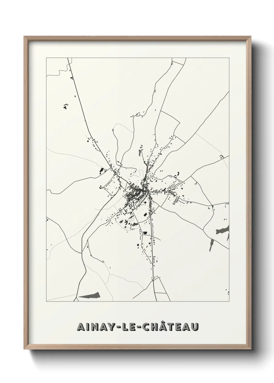 Un poster carteAinay-le-Château