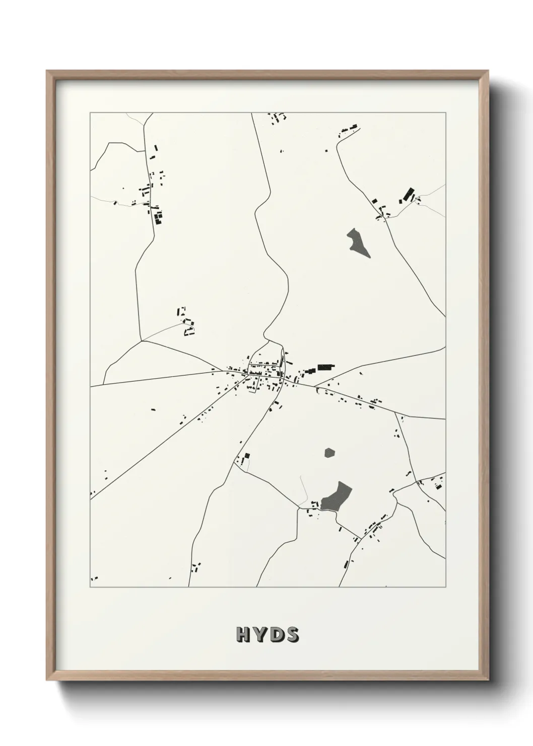 Une affiche de carte sur Hyds