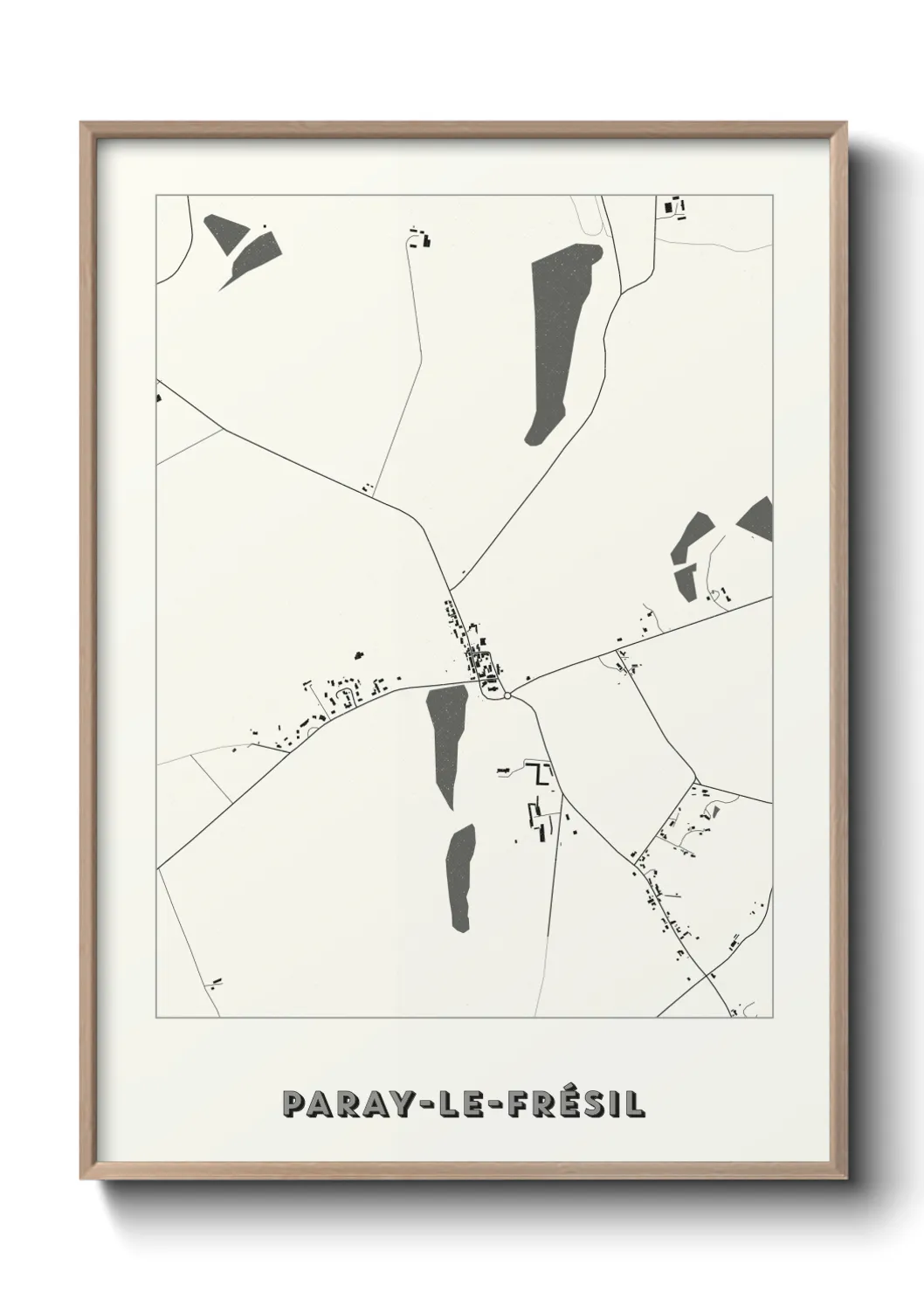 Un poster carteParay-le-Frésil