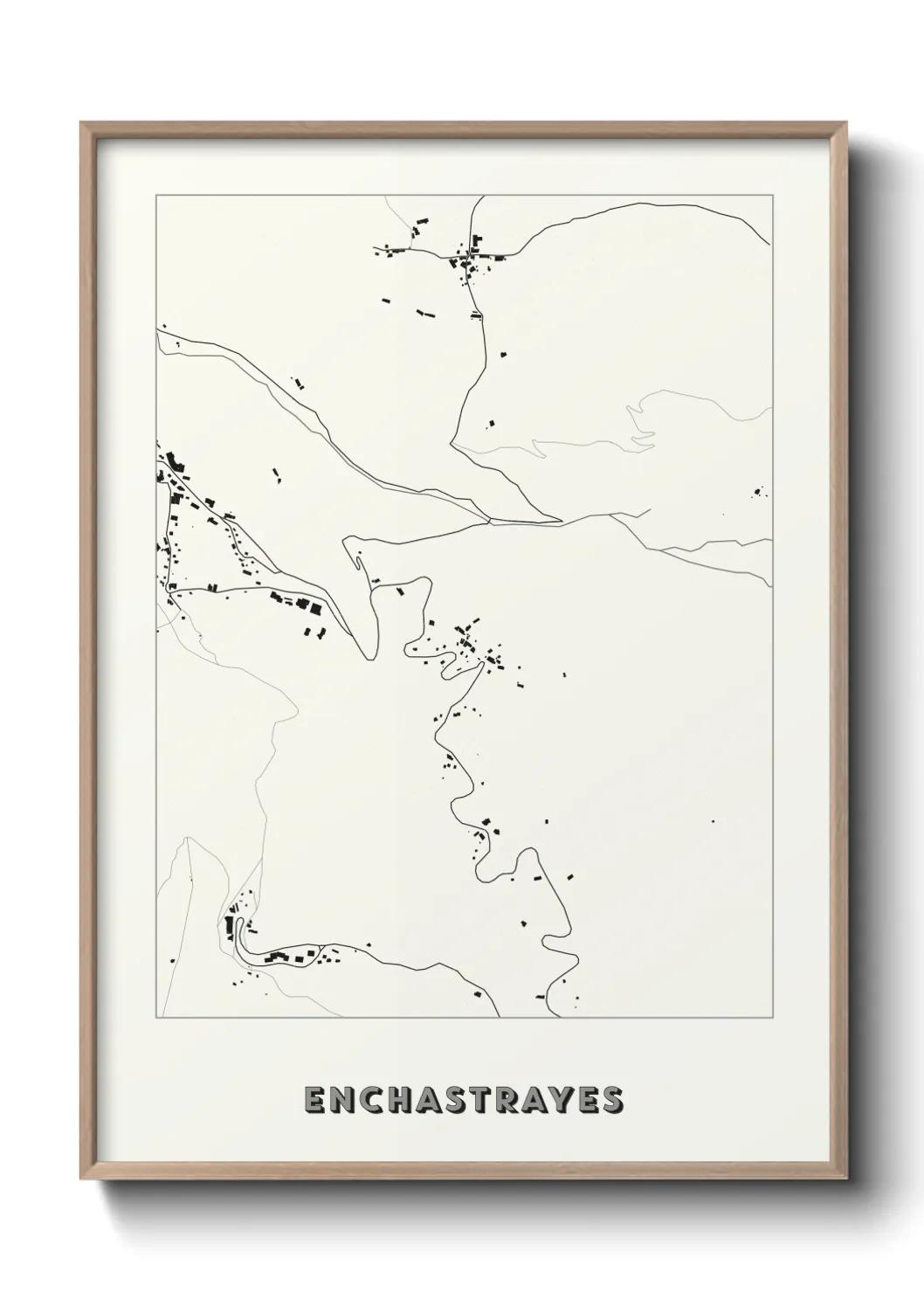 Une affiche de carte sur Enchastrayes
