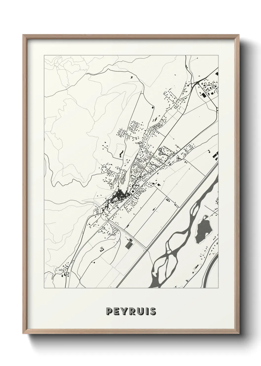 Une affiche de carte sur Peyruis