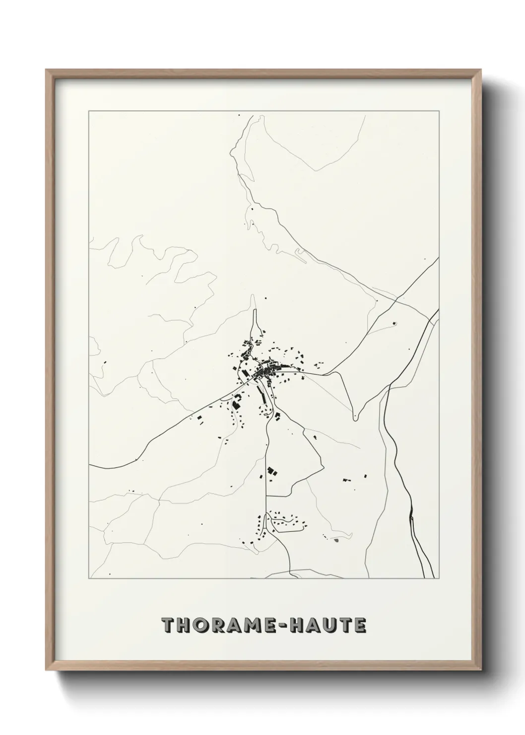 Une affiche de carte sur Thorame-Haute