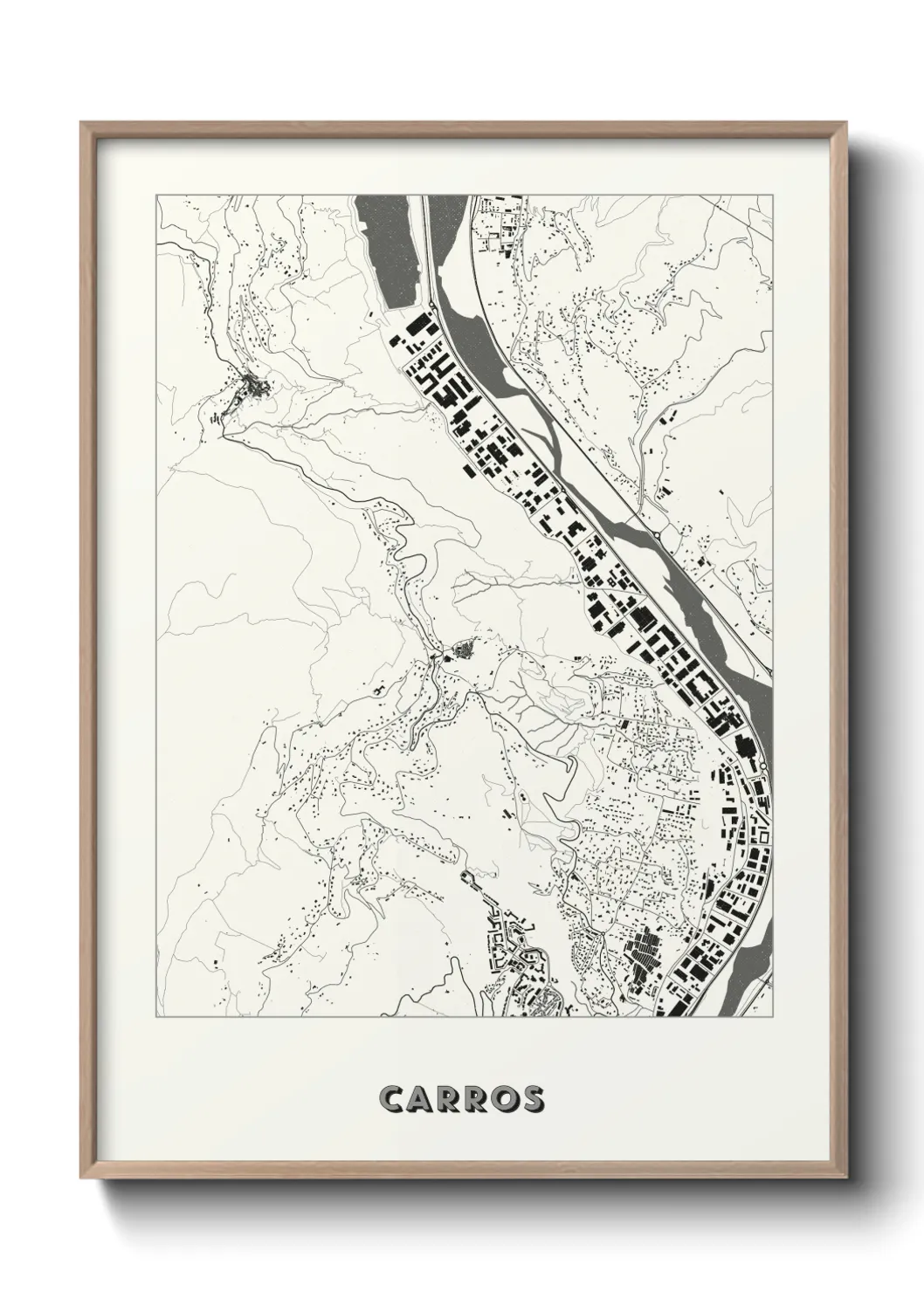 Une affiche de carte sur Carros