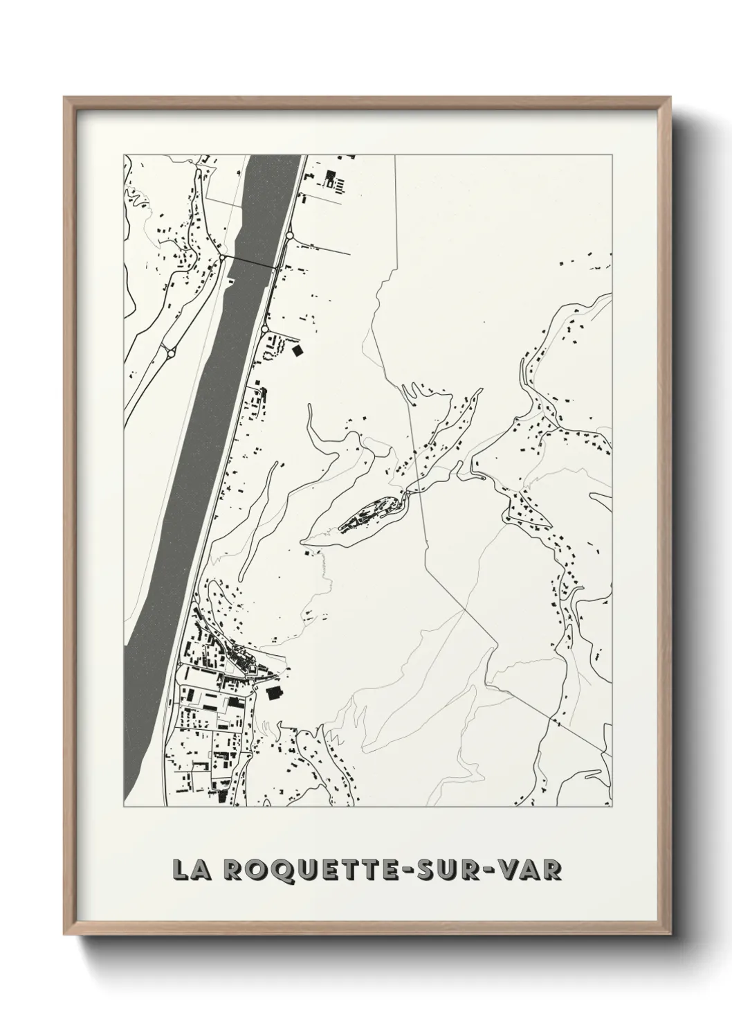 Un poster carteLa Roquette-sur-Var