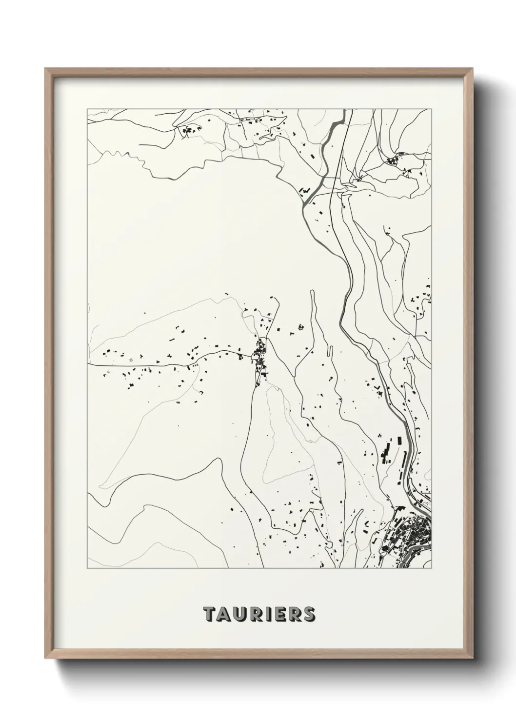 Une affiche de carte sur Tauriers