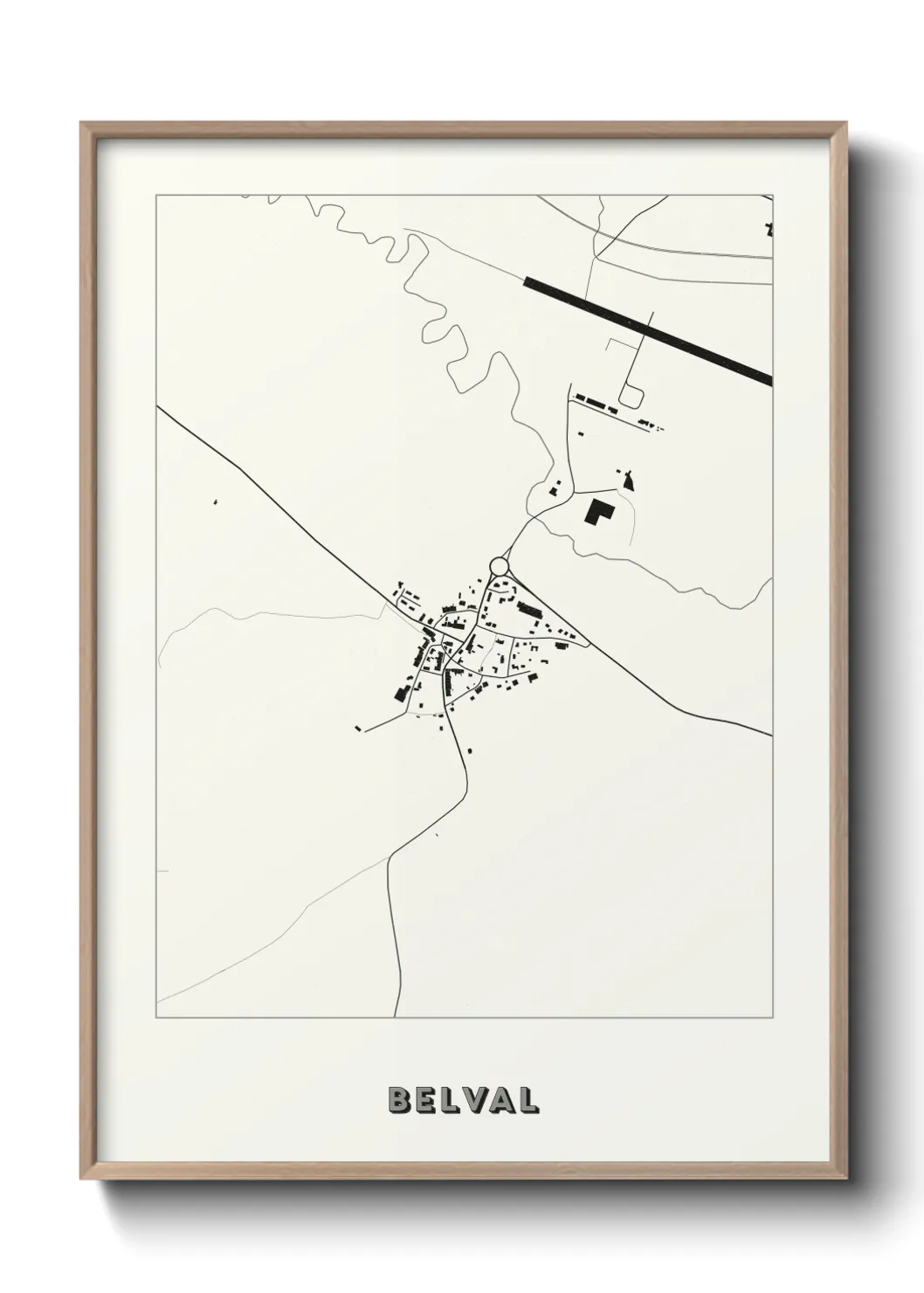Une affiche de carte sur Belval