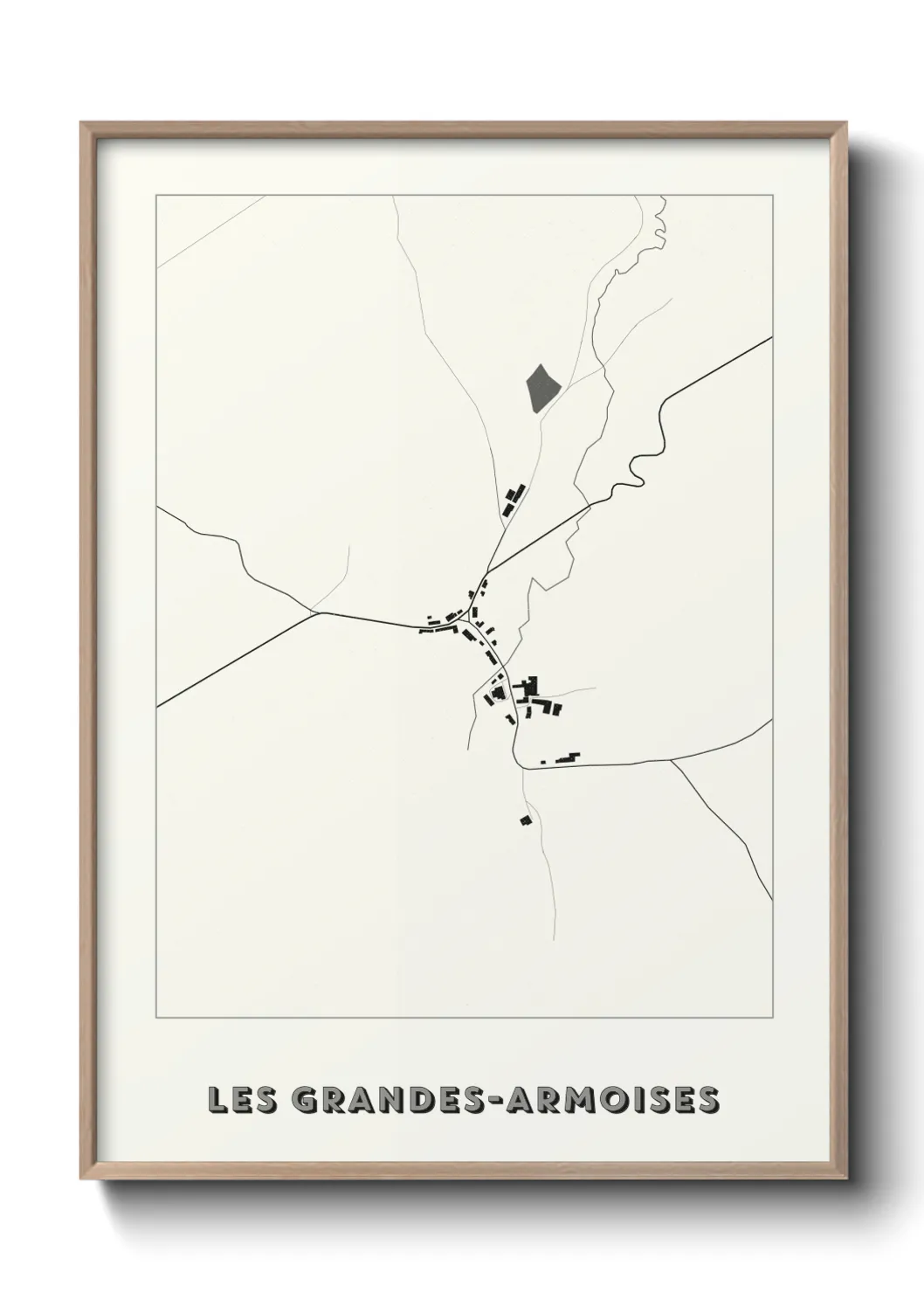 Un poster carteLes Grandes-Armoises