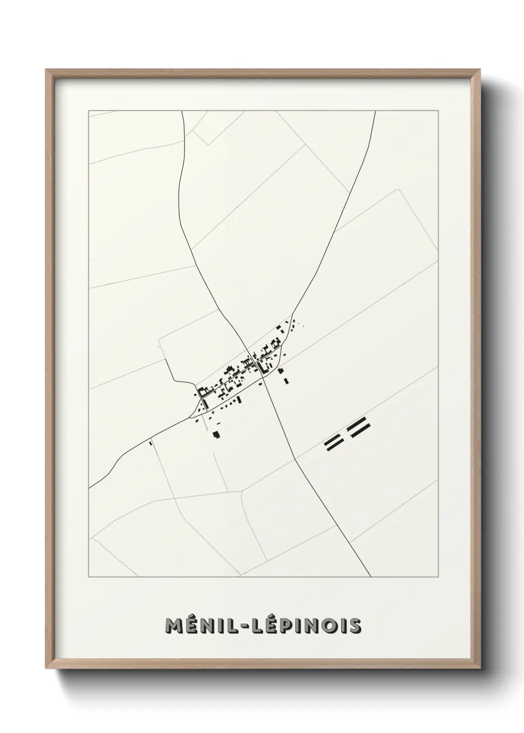 Un poster carteMénil-Lépinois