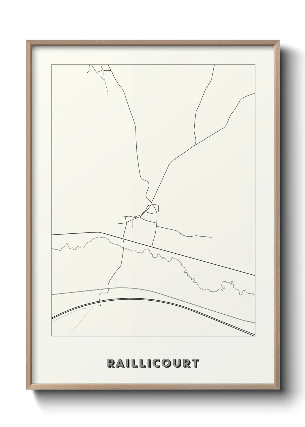 Une affiche de carte sur Raillicourt