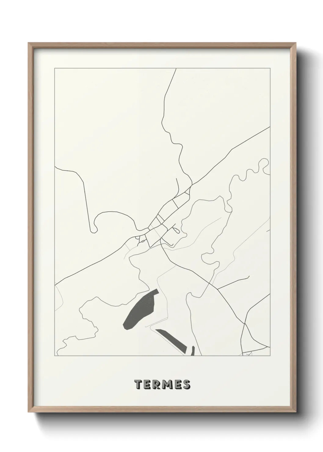 Une affiche de carte sur Termes