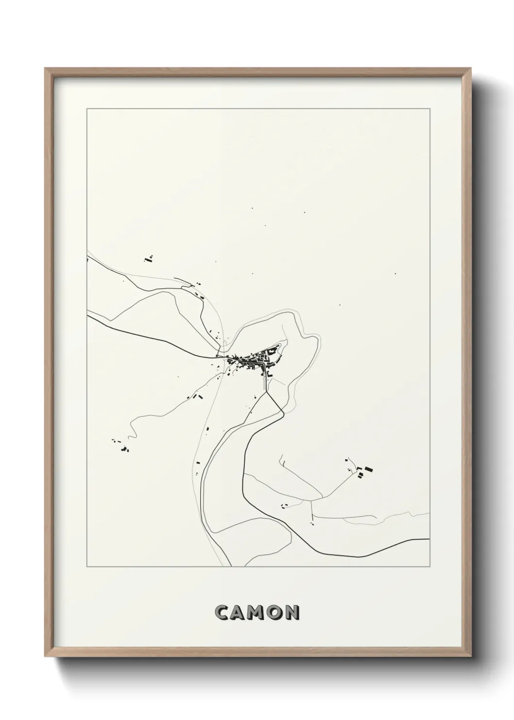 Une affiche de carte sur Camon